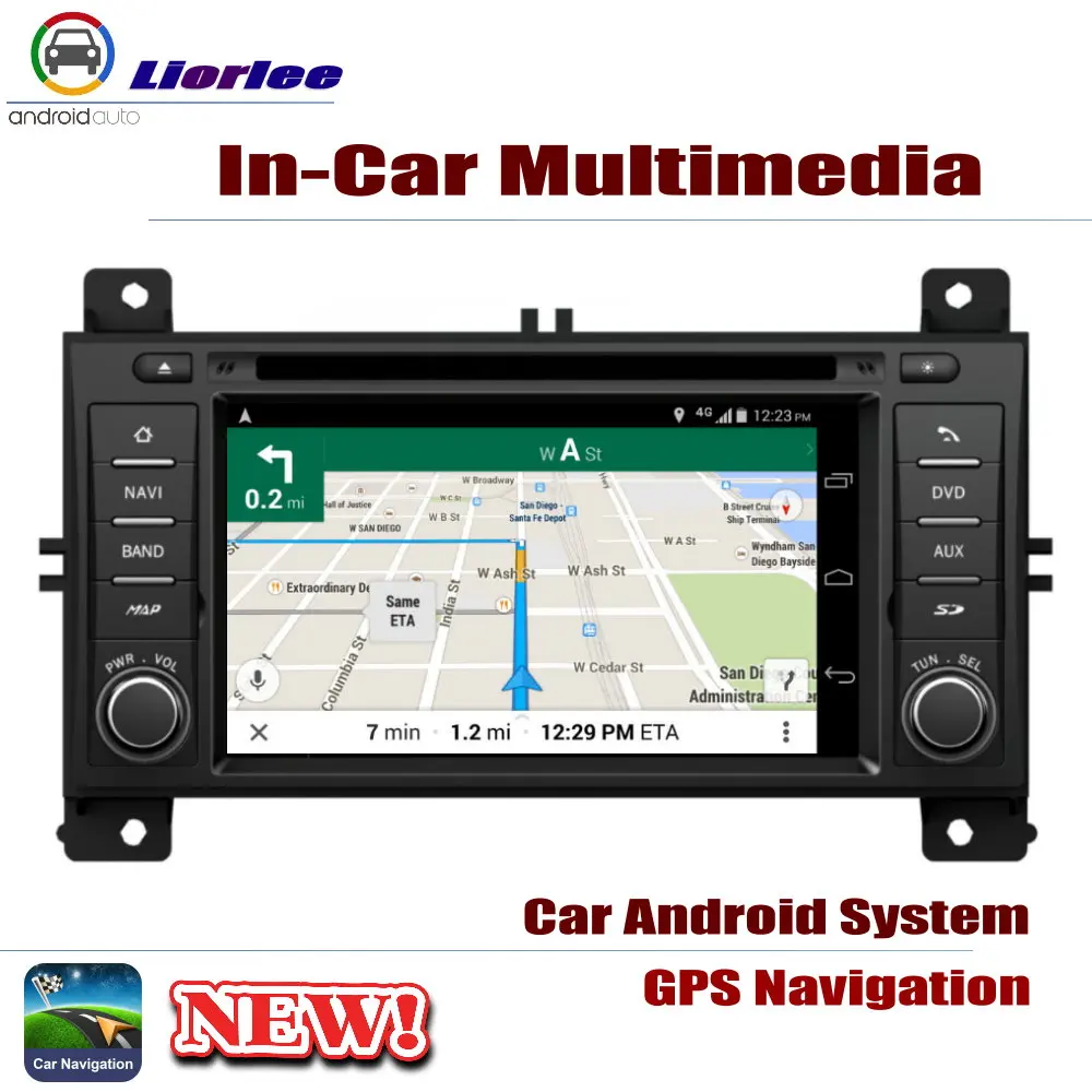 Автомобильный мультимедийный плеер для JEEP Grand Cherokee 2011-2013 Android GPS-навигация DSP