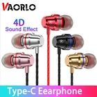 Проводные наушники Type-C, Спортивная игровая гарнитура с микрофоном и функцией шумоподавления, с 4D звуком, отличные басы, разъем USB Type-C