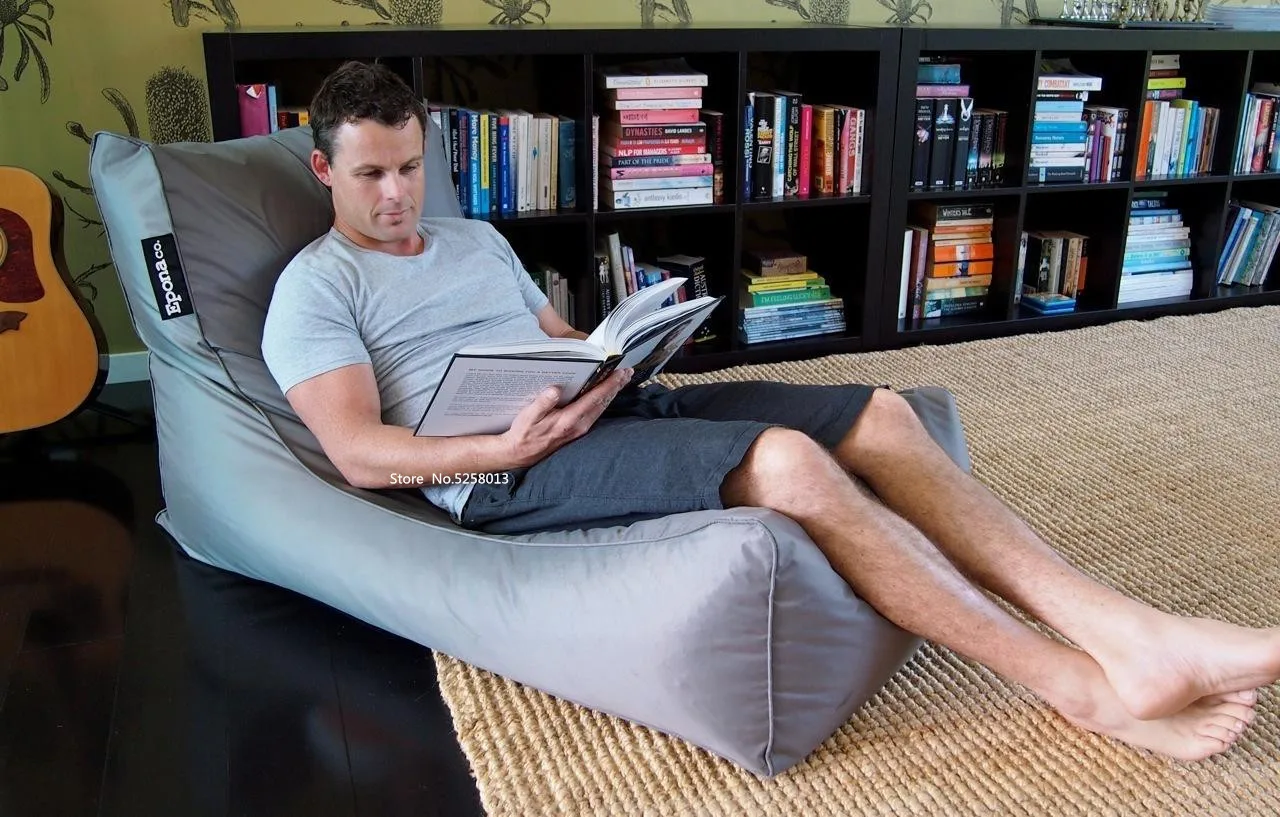Открытый пляж Расслабляющий кресло мешок, гостиная темно-серый beanbag диван