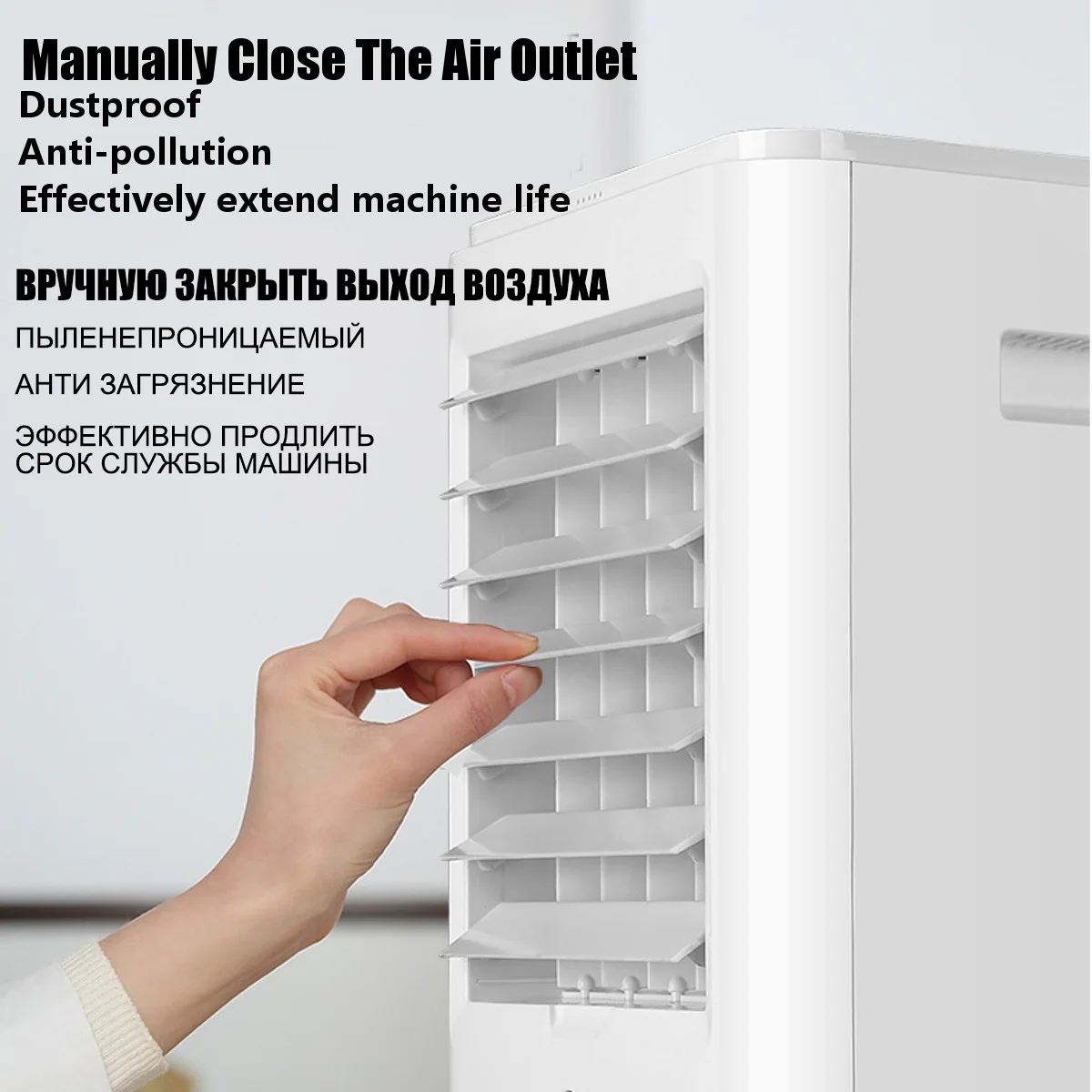 

65W Mini Portable Air Conditioner Conditioning Humidifier Purifier Desktop Cooling Cooler Fan 3 Gears Adjustment 3 Kinds Winds