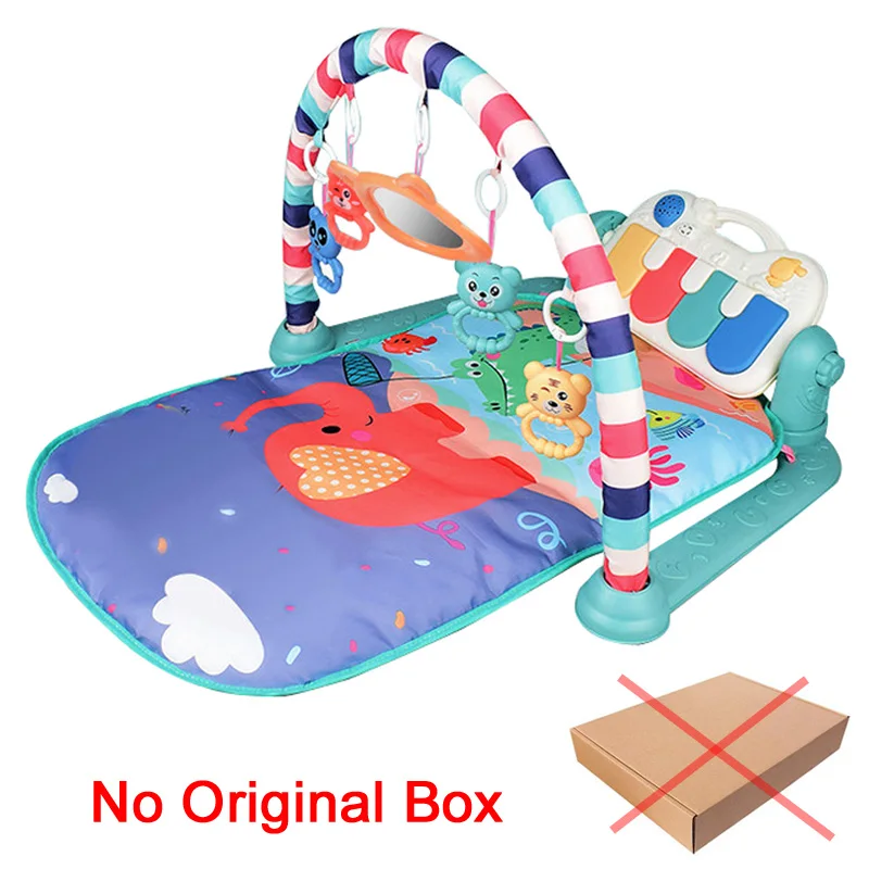 bol No original box Детский игровой коврик, детский коврик, развивающий коврик-головоломка с фортепианной клавиатурой и милым животным, детский игровой коврик для занятий ползанием, игрушки - Цвет: bol No original box