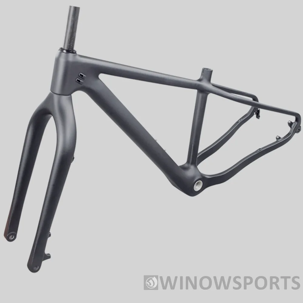 Новая 16/18 дюймовая углеродная рама для велосипеда 26er mtb Fatbike 26 × 4 8 полных шин