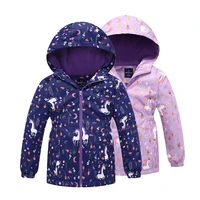 children outerwear warm polar fleece coat hooded kids clothes waterproof windproof baby girls jackets for autumn spring 3 12y