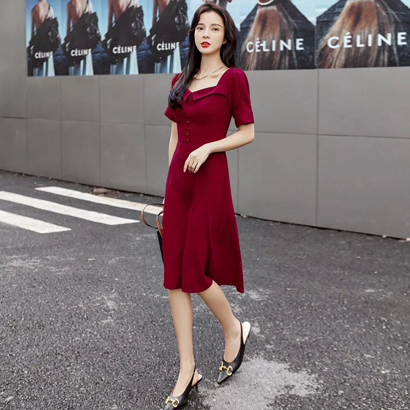

Women Dresses Summer Sexy Doll collar Beach Vacation Dress Casual Short Sleeve A Line midi Dress Sundress Robe y2k dress