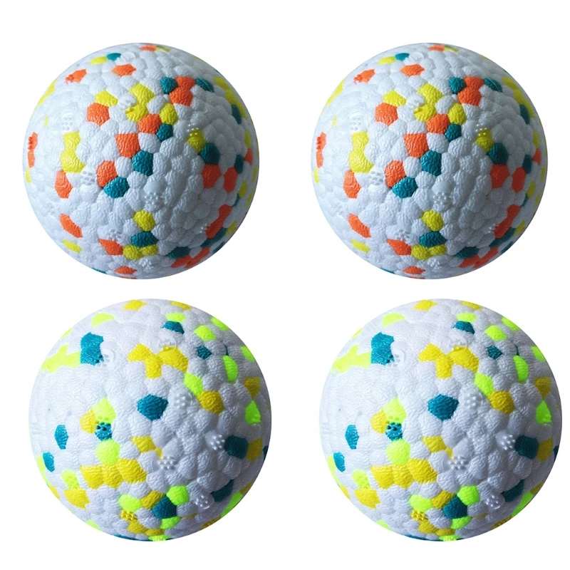 

2 Pcs TPU Dog Puppy Balls Toys Pet Teething Cleaning Chewing Molar Interactive Training Toy Supplies