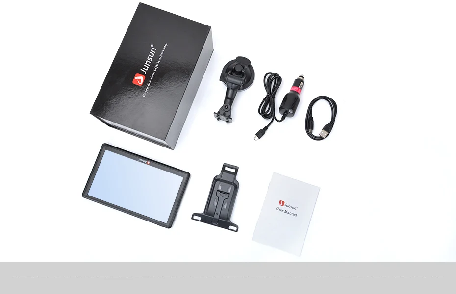 Junsun 7 дюймов HD gps-навигации автомобильный FM 8 ГБ / 800 мГц карта бесплатное обновление россия навител системный блок навигатор автомобильный