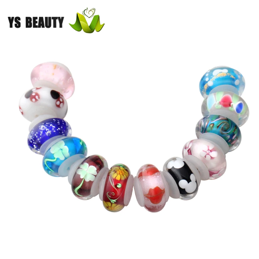 Силиконовые кольцевого сердечника большое отверстие стеклянные чешские бусины