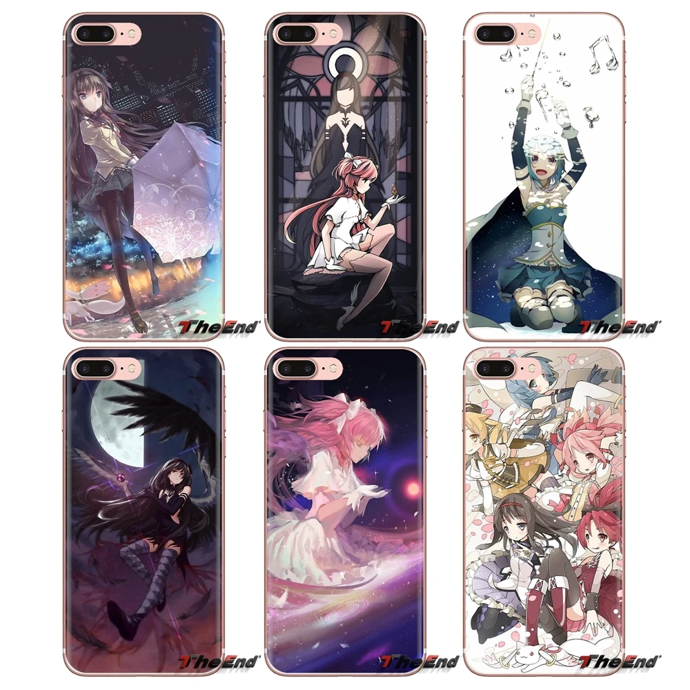 Soft Transparent Case Covers For Xiaomi Redmi 4A S2 Note 3 3S 4 4X 5 Plus 6 7 6A Pro Pocophone F1 Sayaka Miki Puella Magi Madoka |