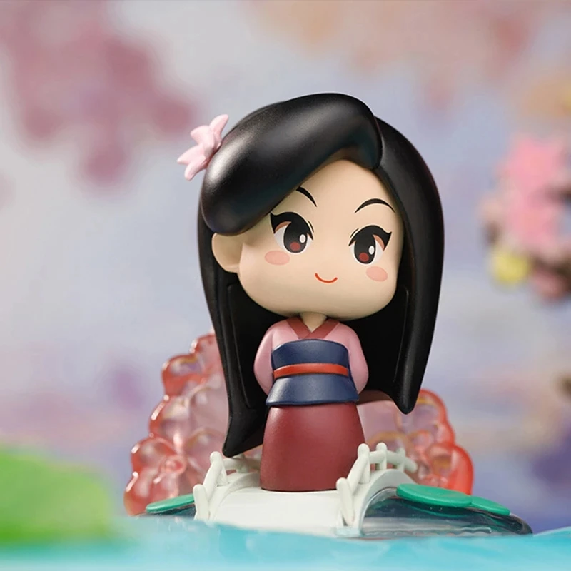 

Disney Princess Series Blind Box Belle Snow White Mulan Rapunzel Action Figure Toys Gifts for Kids Collection Model Decoration