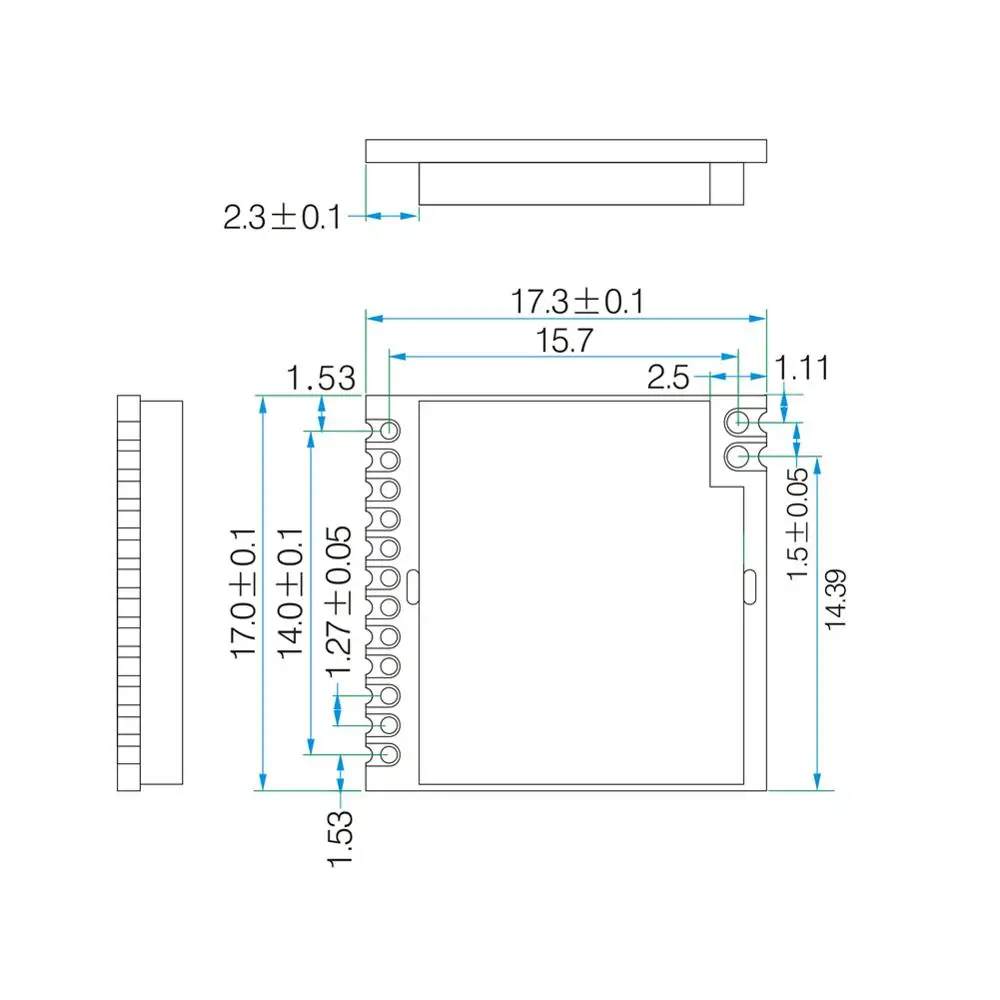 868 МГц | 915 100 мВт SX1276 чип большой радиус действия 4 км RF беспроводной модуль LoRa LoRa1276