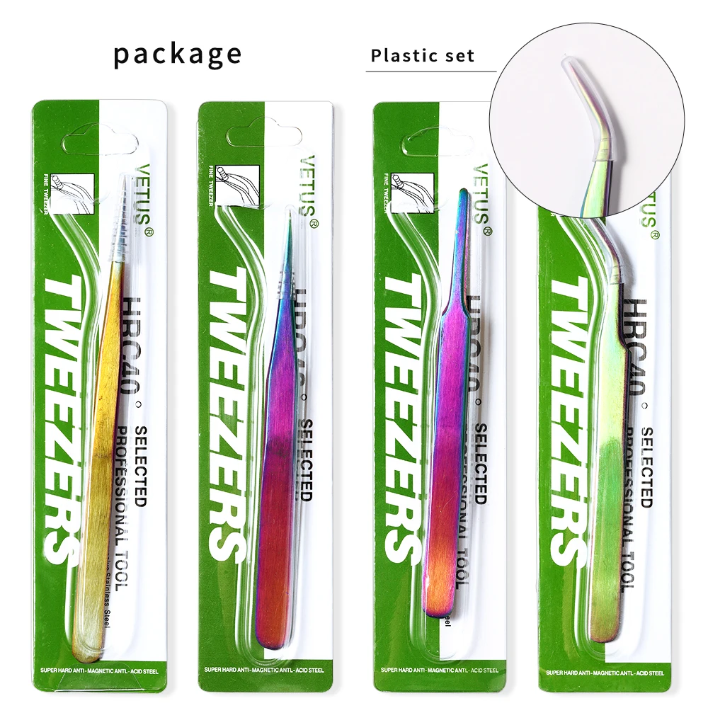 

Новый тип антистатических магических цветных пинцетов из нержавеющей стали для инкрустации ногтей Стразы ресниц Высокоточный косметическ...