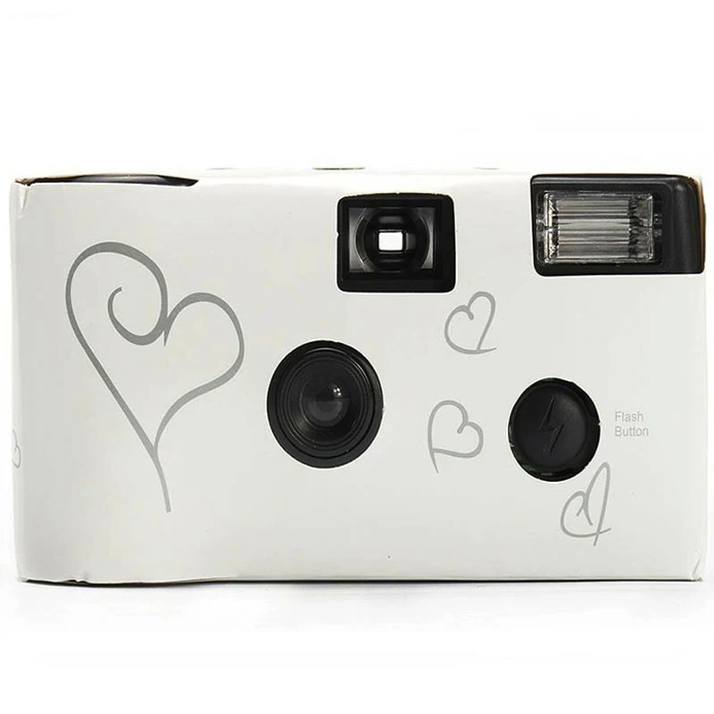 

Retro Disposable Film Camera Children's Gifts Manual Fool Optical Camera 35mm 17 Photos White Black Cameras