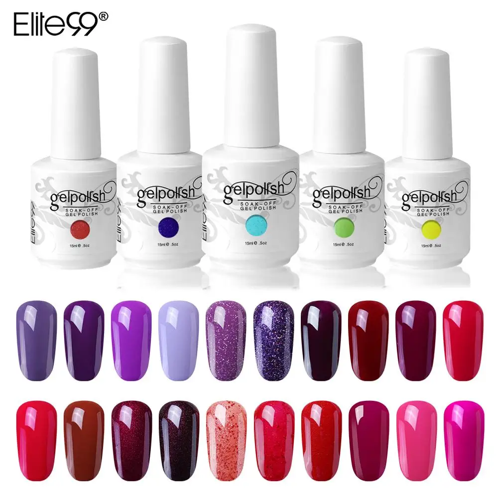 Elite99 15 мл Гель лак для ногтей Гибридный нейл арта базовый верхний слой нужен