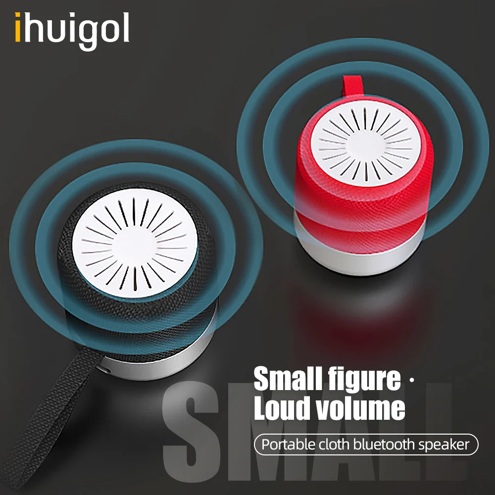 

ihuigol Portable TWS Bluetooth Speaker Home Offices Outdoor Loudspeaker Mini Wireless Stereo Music Surround Bass Speakers Column