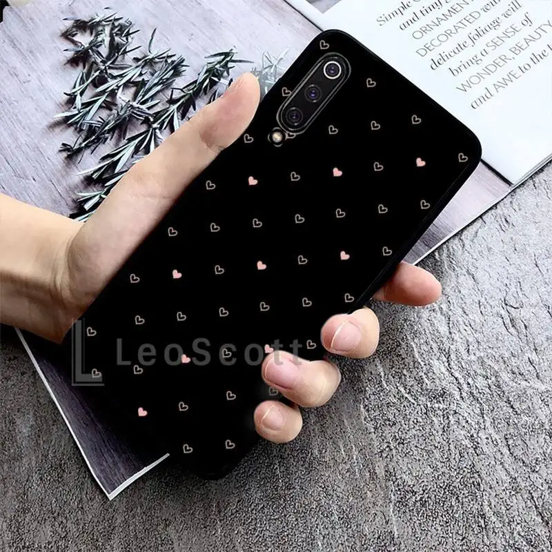 

art lines love love heart black Phone Cases for Xiaomi Redmi note Huawei honor mate P 7 8 9 10 20 30 40 t se Pro a x Lite cover