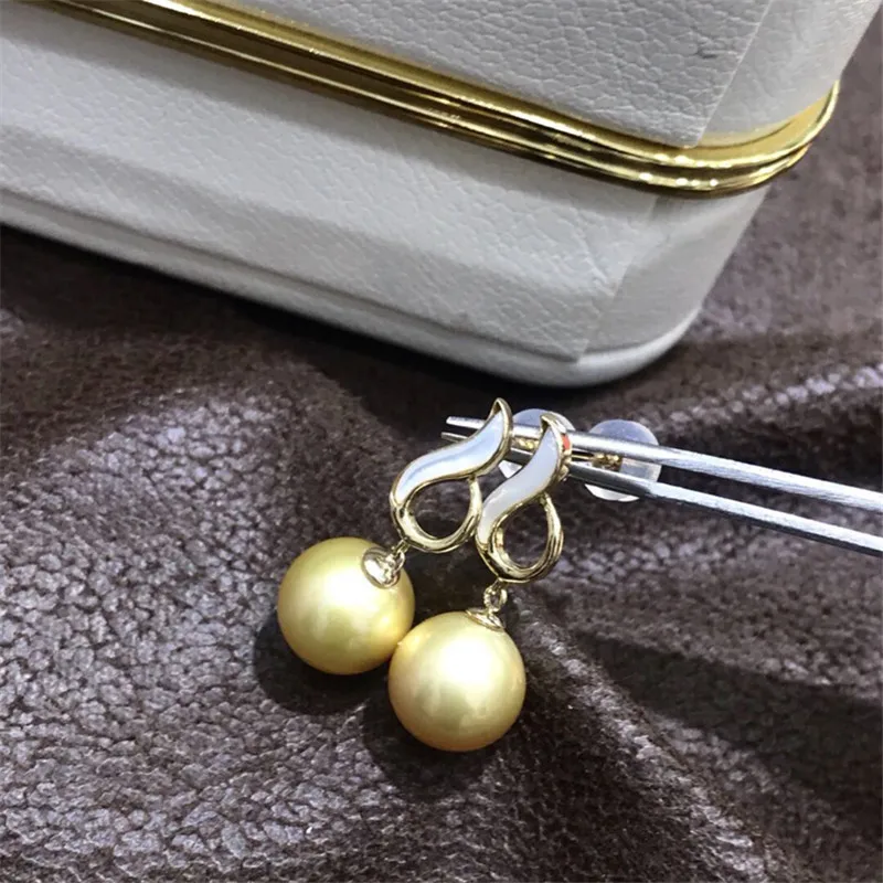 

Genuine 18K Yellow Gold Earrings Ear Hook Ear Line Earring Blank Bracket DIY For Women Earring Jewelry Accessories Bijoux