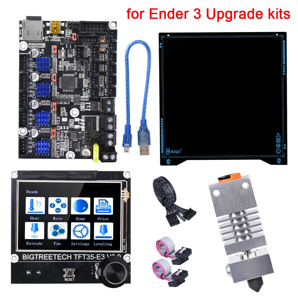 Плата BIGTREETECH BTT SKR Mini E3 V2.0 TFT 35 V3.0 сенсорный экран BIQU SSS Подогреваемая кровать CR10S Pro