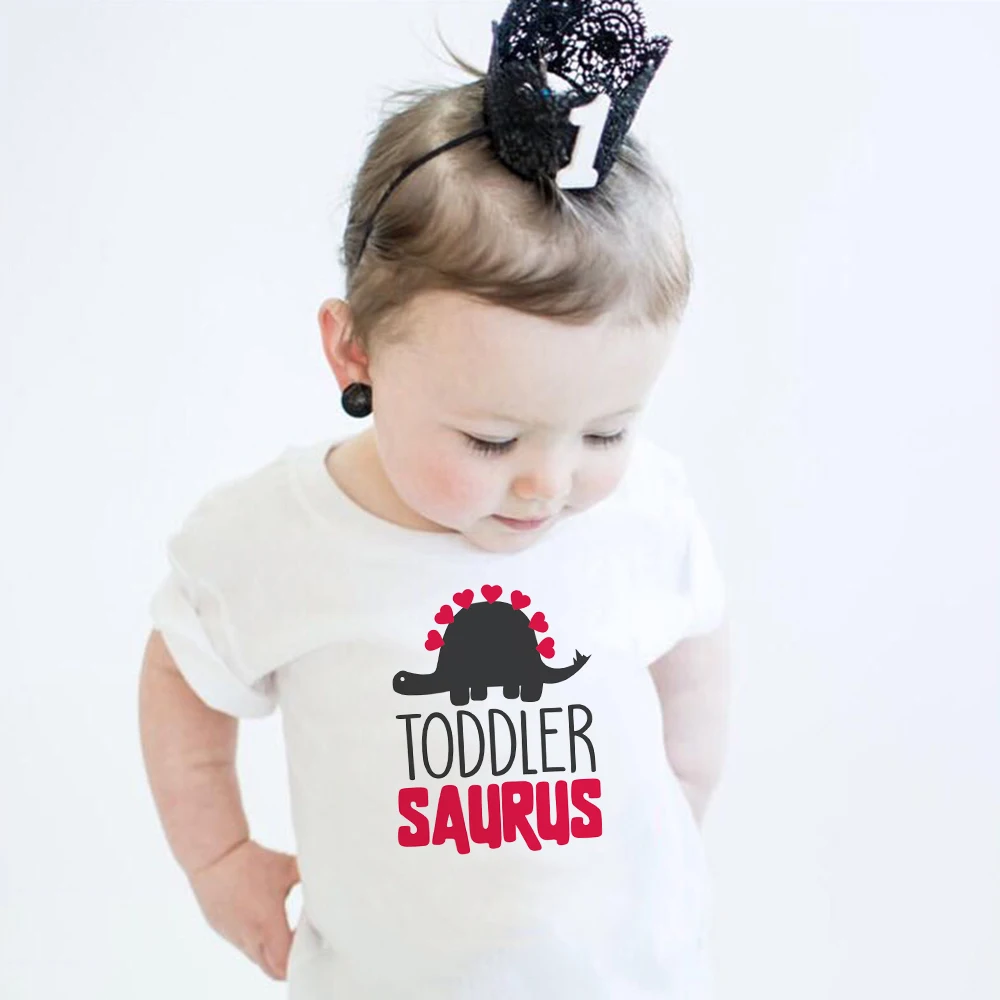 Camiseta de dinosaurio para ni&ntilde;as y ni&ntilde;os peque&ntilde;os, ropa bonita de dinosaurio, traje de dinosaurio, camisa de dinosaurio-4