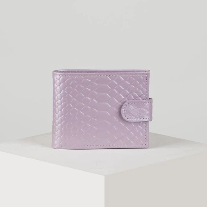 Кошелёк женский отдел на клапане цвет светло-сиреневый | Багаж и сумки