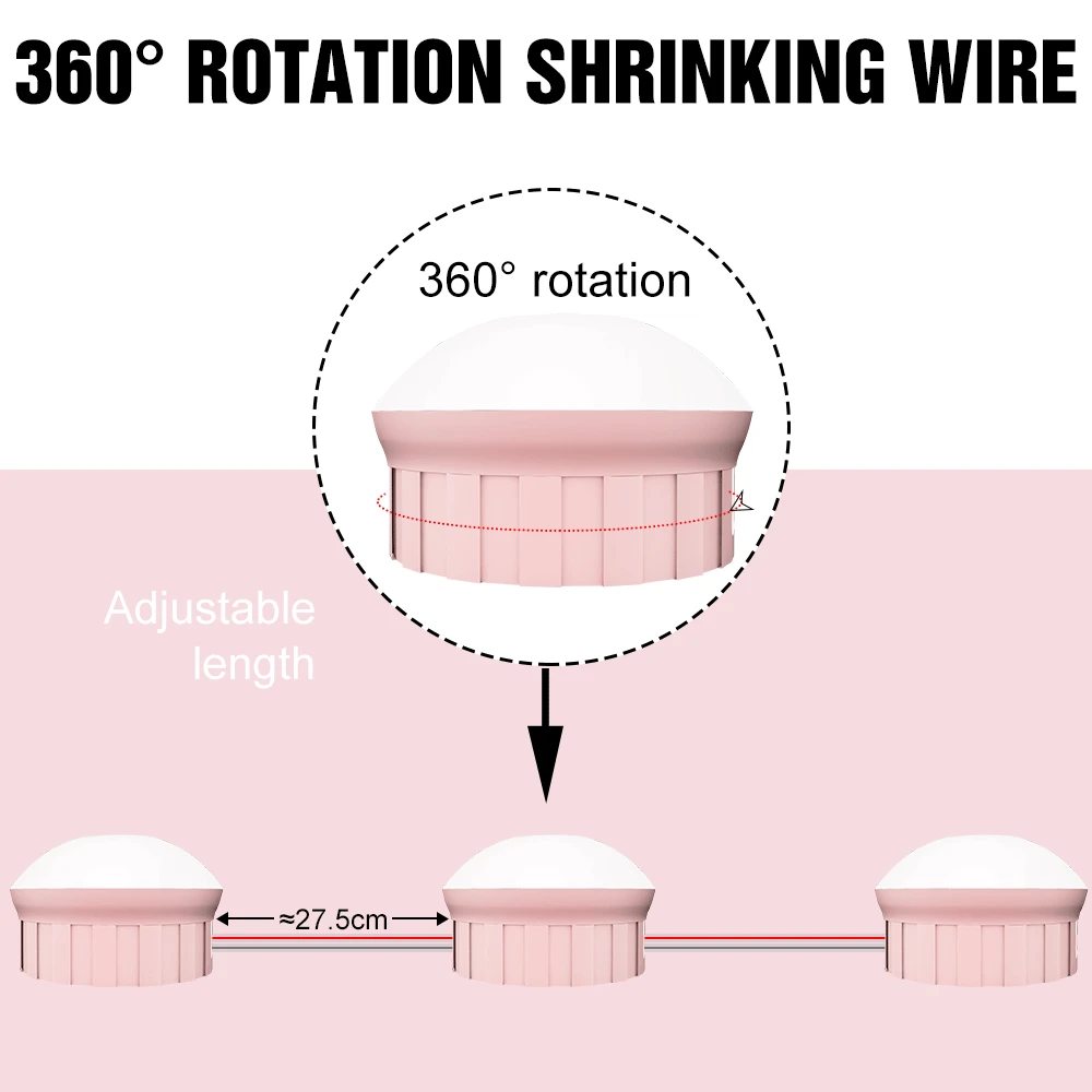 Светодиодный макияж лампа 3 цвета светодиодный зеркальный светильник Голливуд