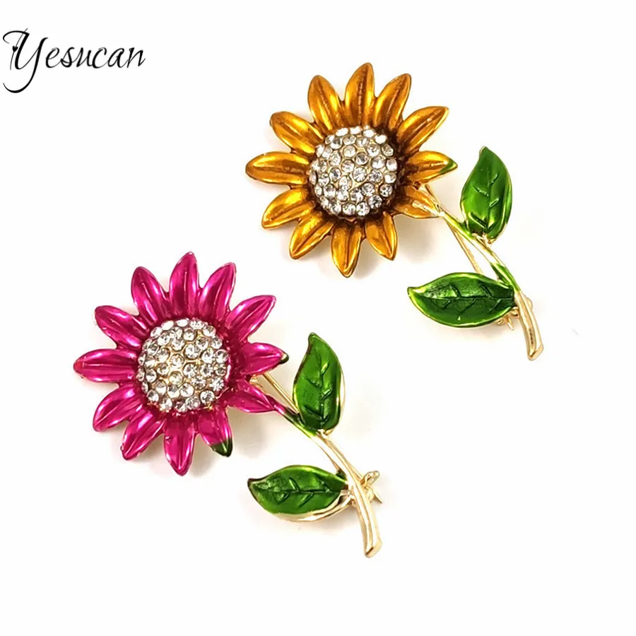 Женская Брошь Стразы из металлического сплава брошь в Корейском стиле с