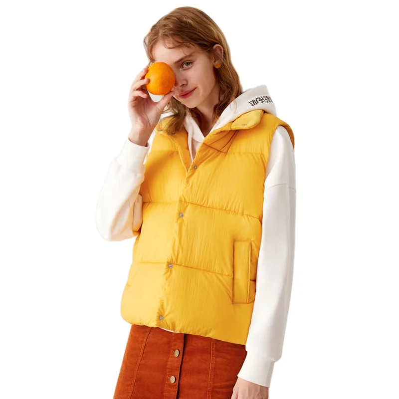 Жилет SEMIR женский хлопковый с воротником-стойкой ветрозащитный модный трендовый