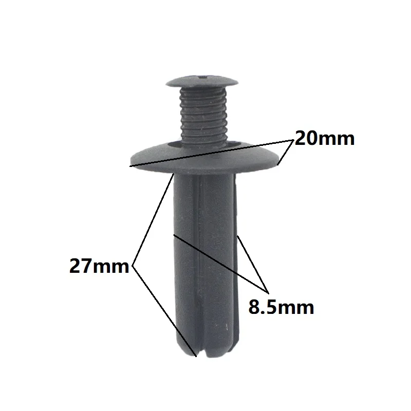 Пластиковые винтовые нажимные длинные расширяющиеся заклепки панели отделка