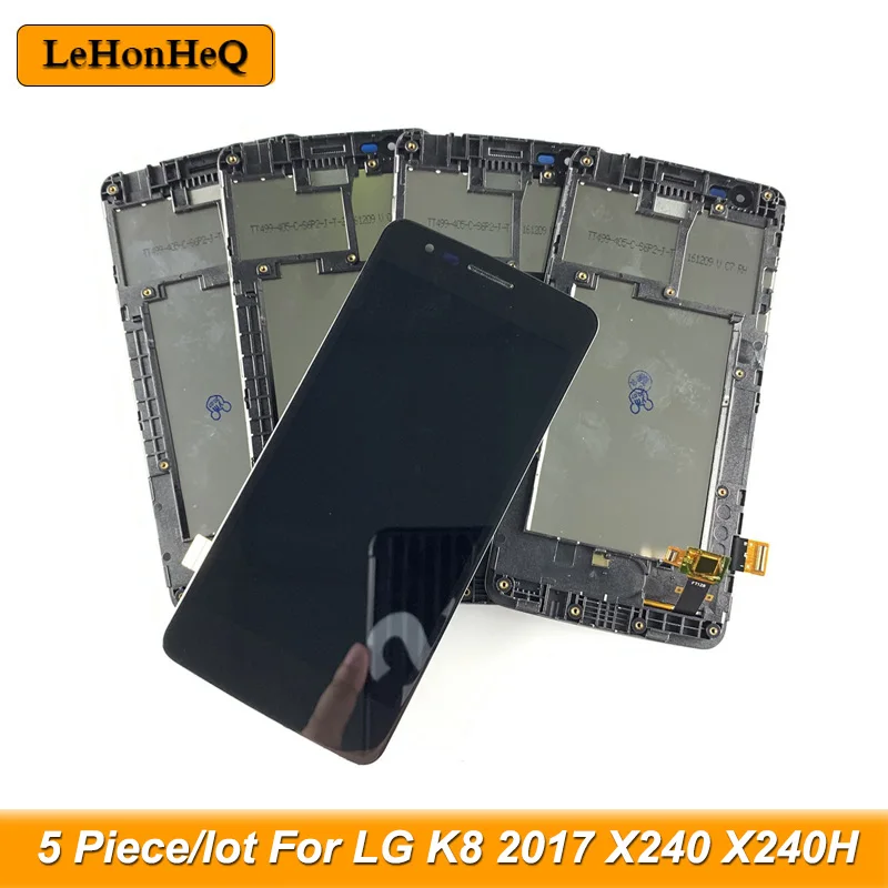 5 шт./лот ЖК дисплей для LG K8 2017 X240 X240H X240K Дисплей кодирующий преобразователь