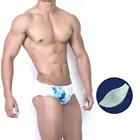 Мужские плавки с принтом пуш-ап, пикантное бикини с заниженной талией, модная пляжная одежда в европейском и американском стиле, лето, для спа, пляжа, серфинга, спорта