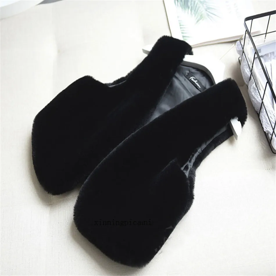 

Зимнее женское пальто из искусственного меха, жилет из искусственного меха, женские куртки, искусственный меховой жилет CT0125