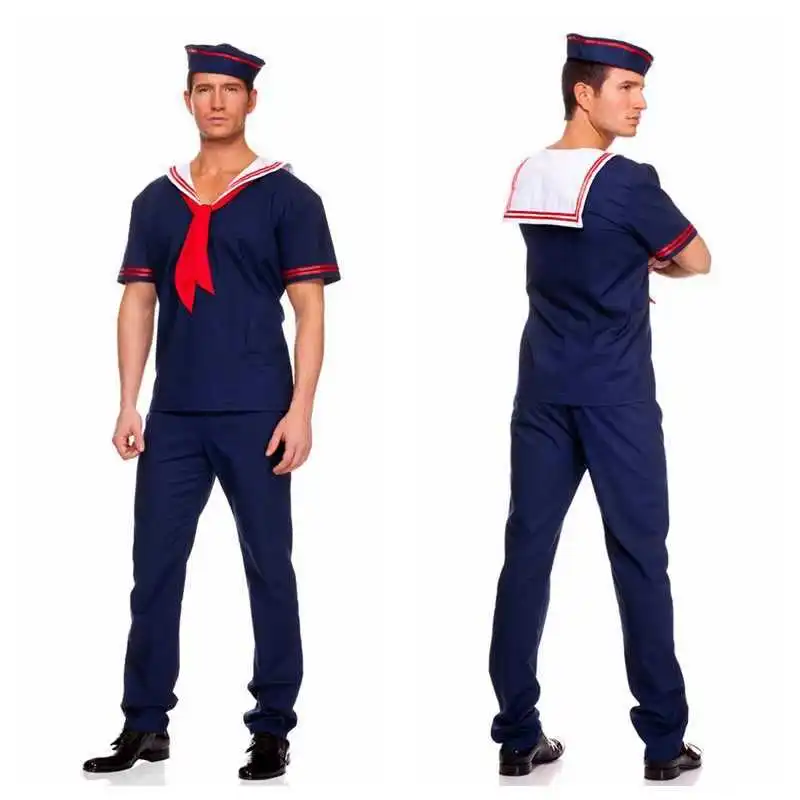 Sexy Suit Cosplay Role Clothes Sailor Costume Men's Navy Uniform Factory Outlet halloween costumes for men adult | Тематическая