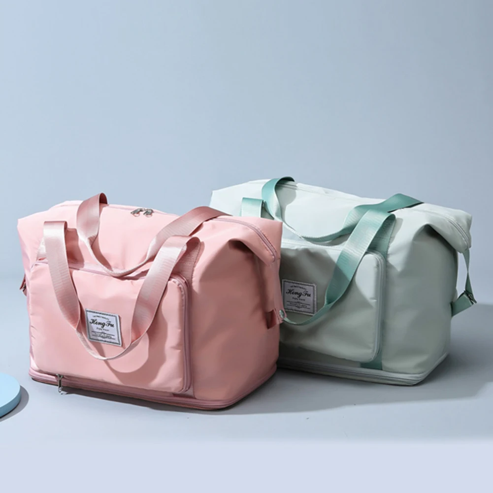 

Foldable Shoulder Bags Large Capacity Woman Bags Waterproof Gym Handbags Portable Luggage Storage Travel Supplies