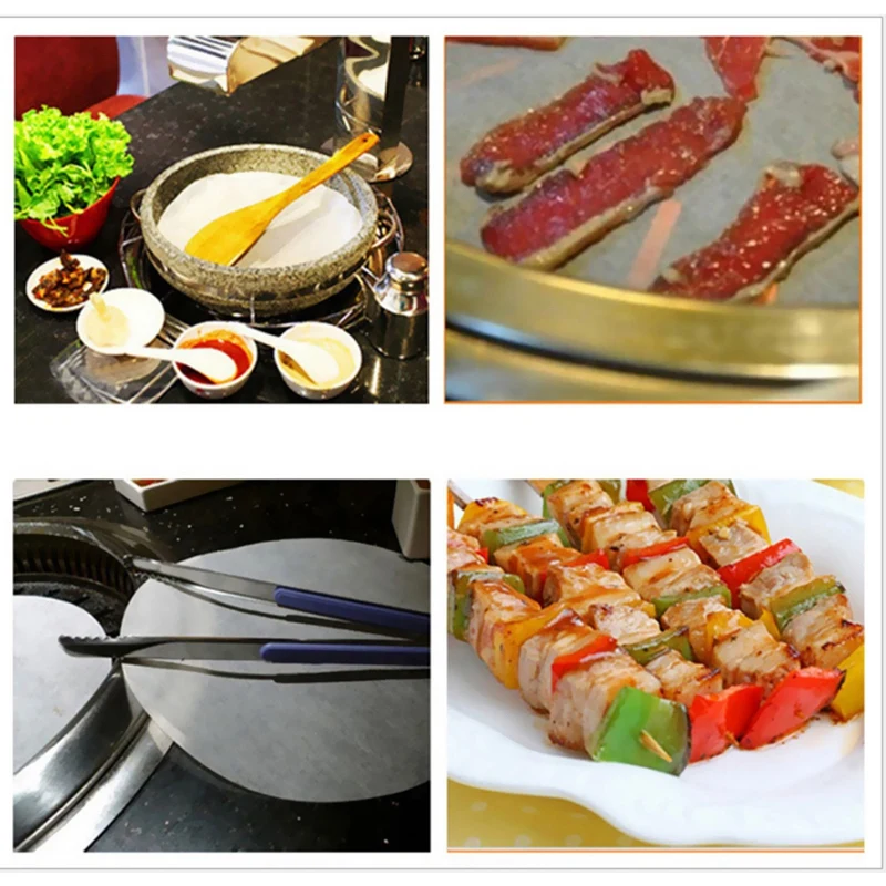 500 шт гамбургерская бумага антипригарная для выпечки масляная бургеров пресс