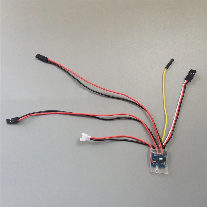 1 шт. 1.8Ax2 матовый ESC 1S двухканальный двунаправленный регулятор скорости с наружной защитой для DIY 72/1 модель бака/лодки