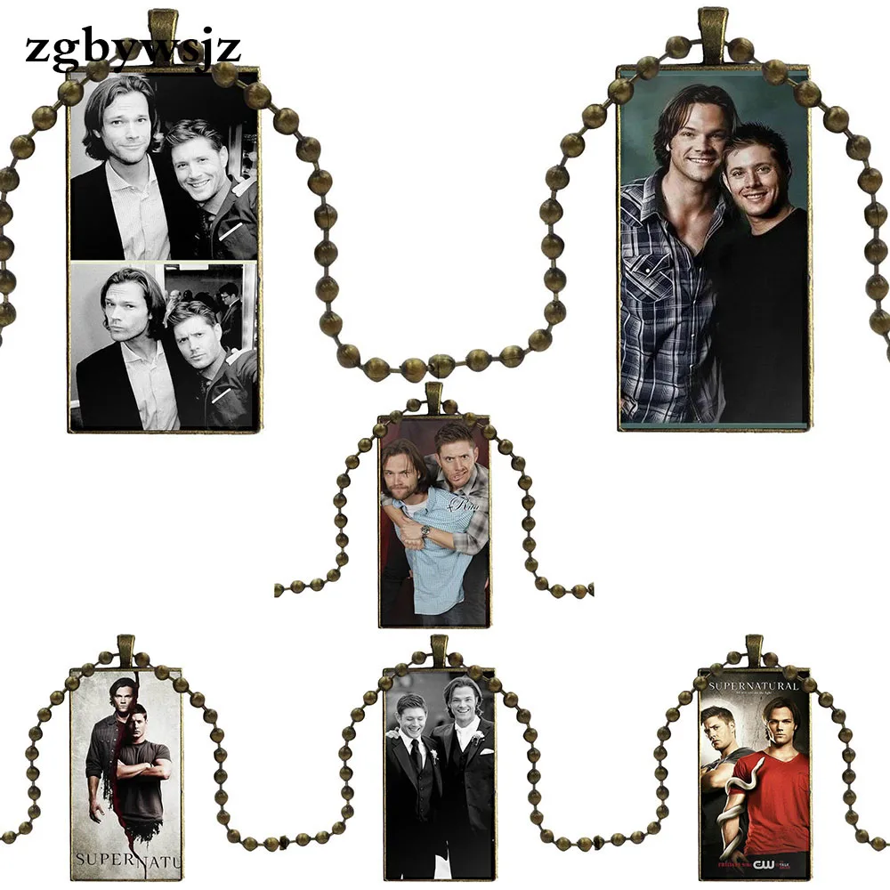 Для девочек на подарок к Сверхъестественное Дин и Сэм бижутерия со стеклянными
