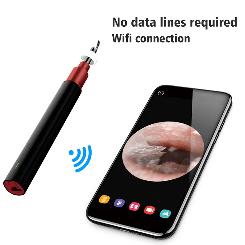WiFi HD1080P беспроводной ушной Otoscope | Цифровой эндоскоп камера наблюдения за ушами