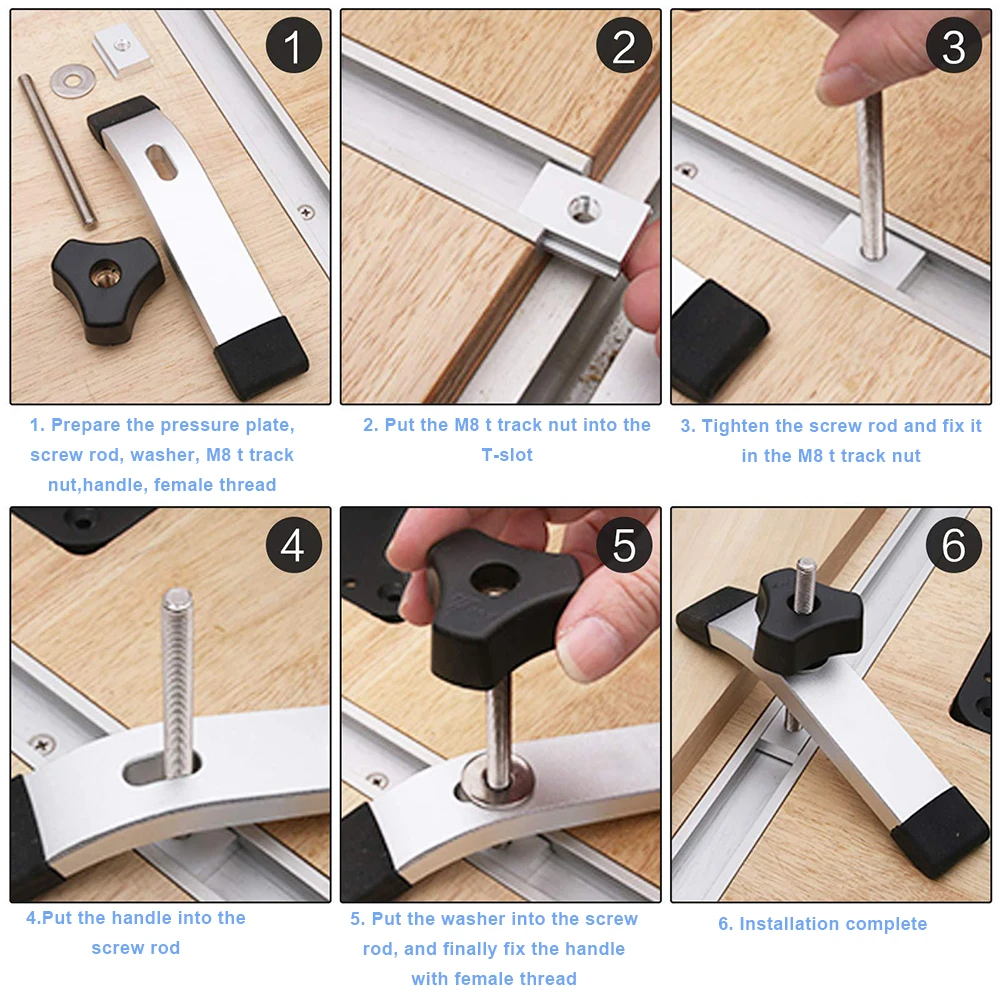 

10PCS T Slot Nut M8 Aluminium T-Track Sliding Nut furniture screws For Woodworking Accessories Slot Fastener Aluminum Profile