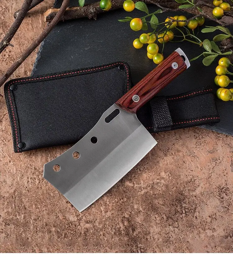 

Stainless Steel kitchen Knife Anti-stick Sharp Cleaver Fish Vegetable Outdoor picnic accessories is convenient Knife canecas