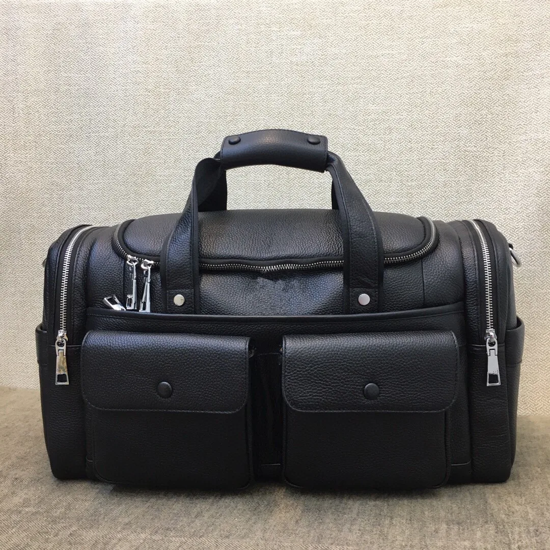 

2021 new leather large capacity computer bag fashion briefcase men's handbag