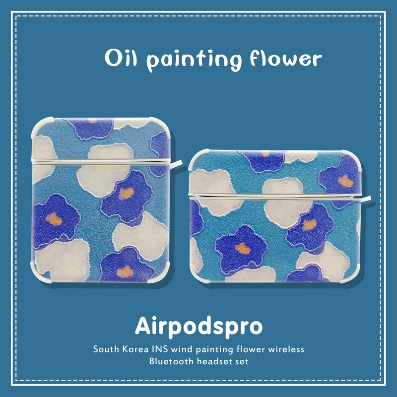 

Защитный чехол для наушников Airpods 1 2 Pro, с рисунком цветов