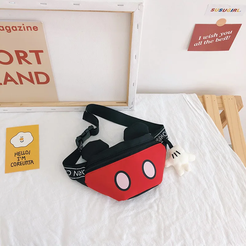 

Kid Waist Bag For Girl Boy Cute Fanny Cartoon Mouse Chest Bag Children Belt Bag Money Pouch Baby Zipper Waist Pack Bum Bag