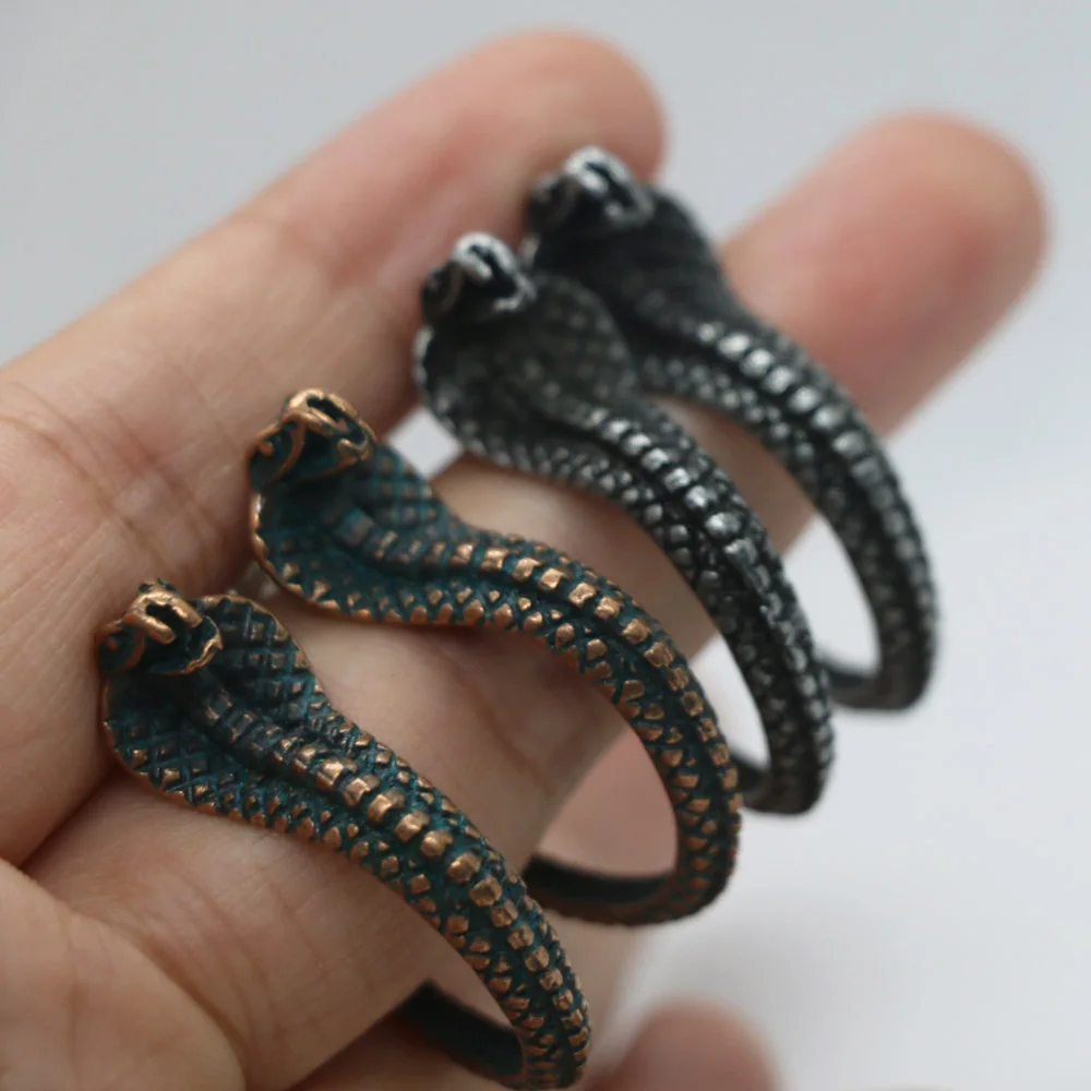 Богемный Готический племенной серьги-гвоздики в виде змеи для Для женщин мужчин