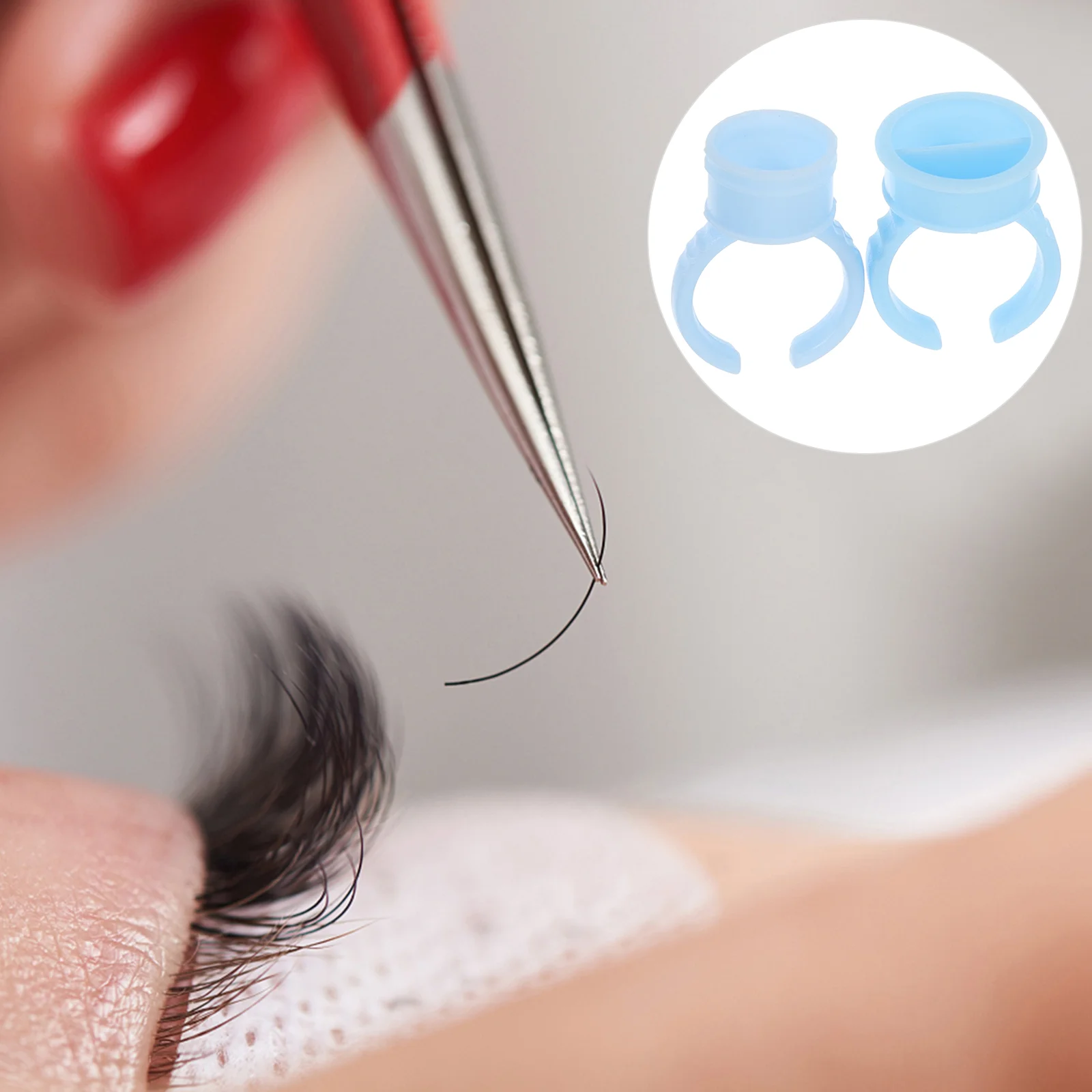 

Кольцо-держатель для наращивания ресниц, микроблейдинг, пигментная чашка для макияжа, 200 шт.