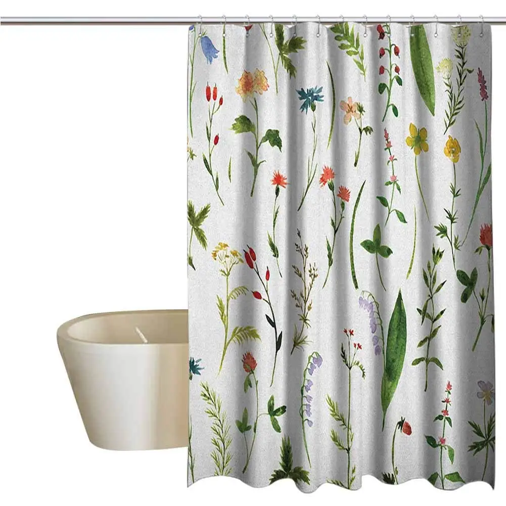 Акварельные Цветы геометрические занавески для душа различные виды цветов с