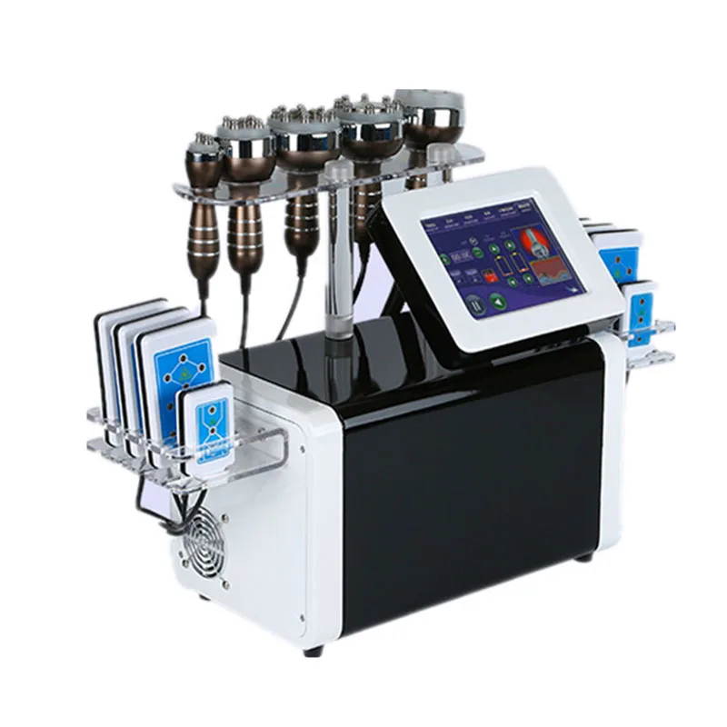 

New product 6 in 1 laser slimming machine liposuction cavitation cellulite removal vacuum RF equipment