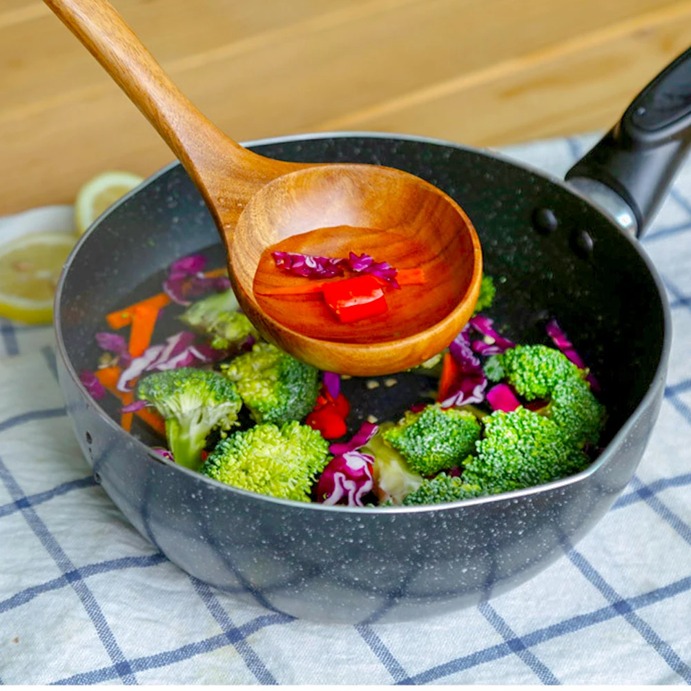 Тиковое дерево натуральное Пособия по кулинарии Инструменты Набор посуды