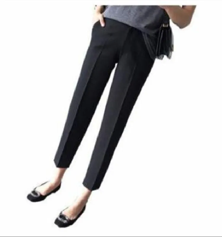

GrBreezing Ninth Pencil Pants Women Spring Loose Trousers Elegant Vintage Pants Female Work Clothes Office Fashion 2020 Slacks