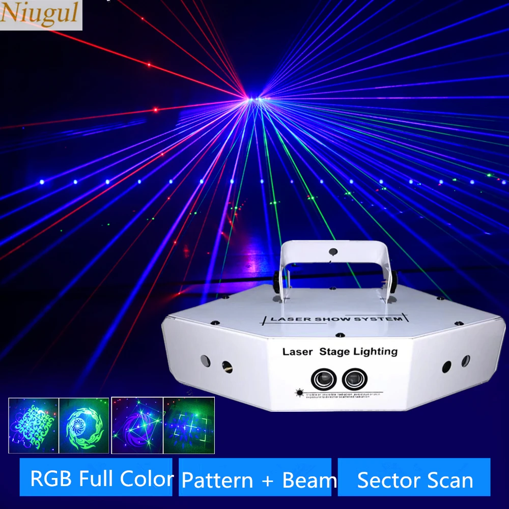 6 глаза сектор сканирования лазерный светильник изображение зеленый луч сканер