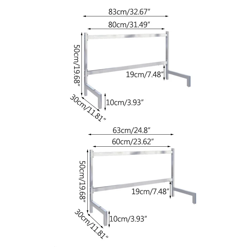 Кухонная полка из нержавеющей стали 304 стойка для сушки держатели хранения