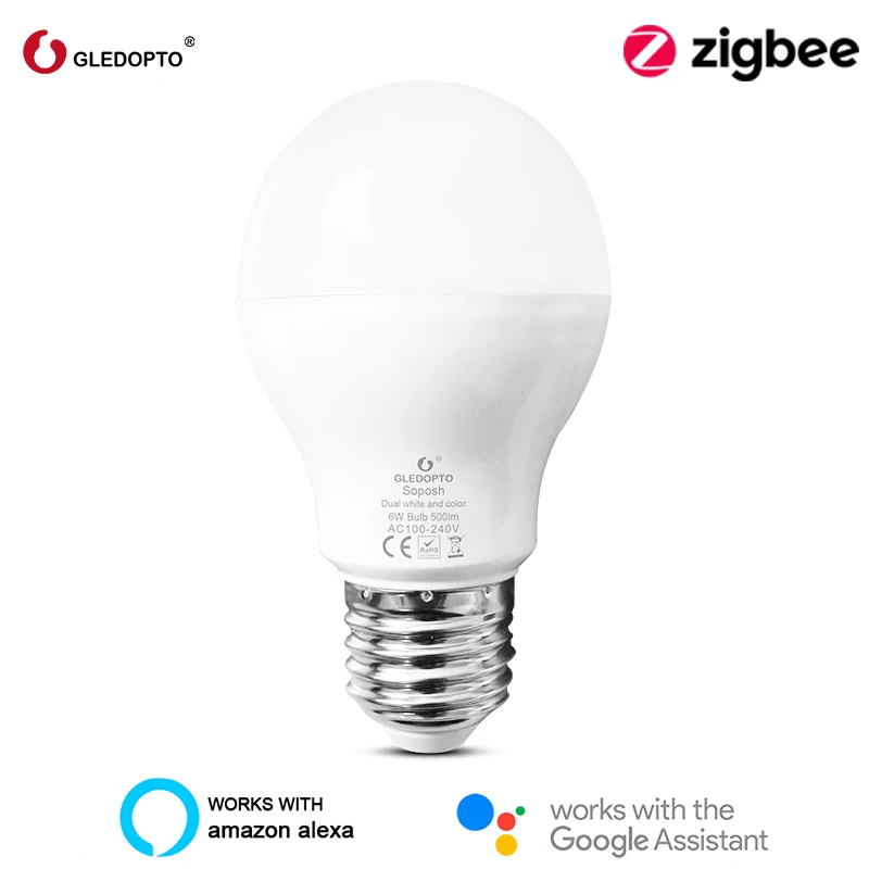 

Умсветодиодный Светодиодная лампа G OPTO ZigBee 3,0, 220 В, E27, 6 Вт